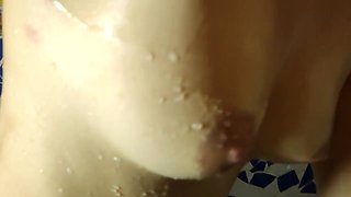 Teen girl gets Shower & Shave her holes