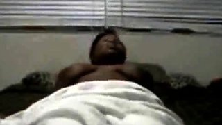 BBW Ebony Plays With Banana On Webcam