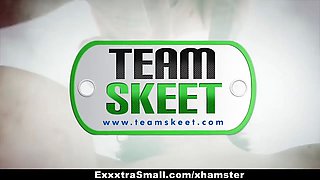 Exxxtrasmall - petite babes fucked by massive rod