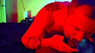 Tia Jade watches husband suck BBC