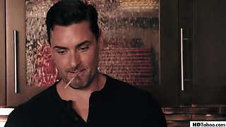 Step Dad Can't Resist His Hot Girlfriend - Brooklyn Gray