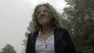 Alessia Donati's Casting in the Park with a Pissing Finale