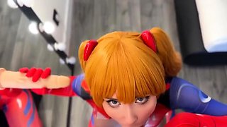 Sweetie Fox – Asuka From Evangelion Deepthroats and Fucks