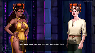 Wal - 14 - Public Deepthroat, Skinny Princess with Huge Boobs Gives Boob Job to Young Man with Monseter 30 Cm Dick