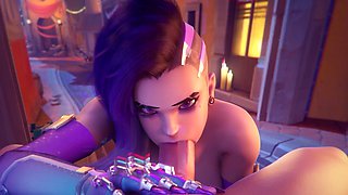 Sombra Sucking and Riding Your Cock