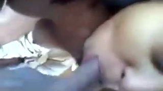 Lustful Latina seductress sucking big fat cock deepthroat in POV