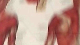 18 Year Old Teen Blonde Sucks 2 Cocks and Swallows Cum