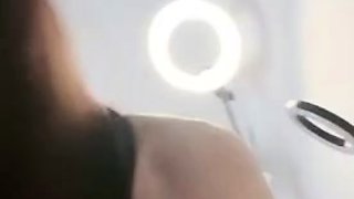 Close up POV of teen sucking cock
