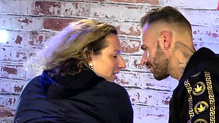 German BBW model fucked at photo shoot