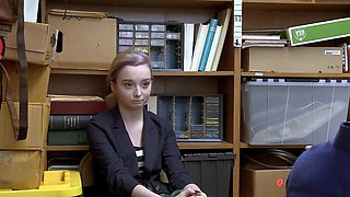 Sultry Lexi gives Jack a sloppy BJ in their secret office tryst