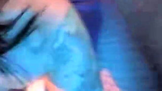 Gamer Girl in Fishnets Gets on Her Knees