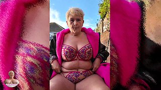 UK Joolz - Outdoors in a Coat and Underwear