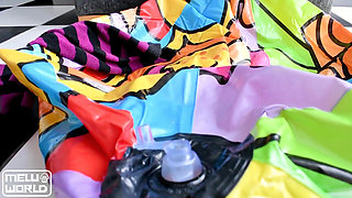 Inflatable Balloon - Blow Squirt Rub & Ride - Bunny Looner