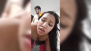 This Sexy Brunette Whore Comes to Me and I Put My Whole Dick Very Rich in Her