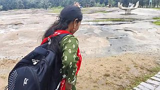 Permi_pooja outdoor park sex with brother-in-law - big natural tits desi bhabhi gets happy and fucks hard