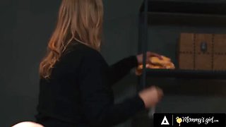 Lexi Luna & Rachael Cavalli Lesbian StepMom Voyeur - Petite Blonde MILF Fingering & Strap-On Pussy Eating