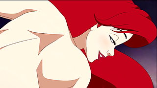 LITTLE SEAJungwife ARIEL Cartoon porn Anime sex hentai rides cock cowgirl Disney japanese creampie milf, big tits
