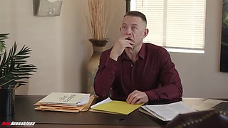 New Sensations - Latina Secretary Helps Loosen Boss's Huge Work Load (Hazel Heart)