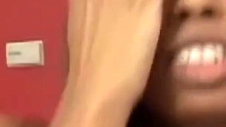 Ebony Cutie Cannot Stop Creaming on His BBC as Her Ass and Pussy Get Railed