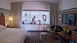 Room service guy fucks her so good she ends up squirting all over