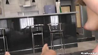 Hardcore Teen Doggystyle with Nikolas - Big Ass Russian Girl Cheating Before Boyfriend Comes Home