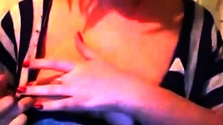 German Redhead Big Titts on webcam