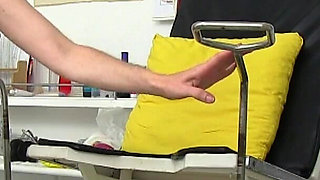 Mature gyno - gyno doc secretly records his naked patient and caught her pee