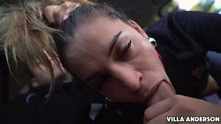 Bet Lost, Challenge Completed - Blowjob in the Car Outdoors