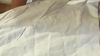 She's bound on a bed, throated and pussyfucked by a big cock with no mercy