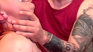 Dildo deepthroat and cum in mouth