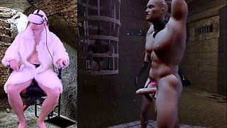 Virtual reality toy play sessions with female domination in VR