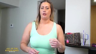 Britney Mae Step Sister Blowjob & Creampie - Amateur Blonde PAWG Doggystyle Riding Big Cock POV