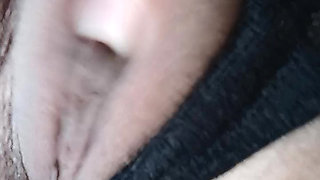 Girl all full of pleasure