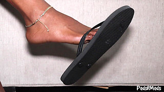 Youronlyphoenix French Pedicure Flip Flop Tease
