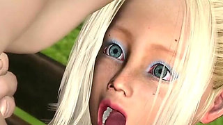 Beautiful girl teen gets fucked hard by big monster in the dark dungeon