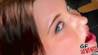 Amazing amateur teen gets fucked in clothes