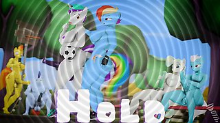 Hot 3D redhead licking a pussy while getting fucked