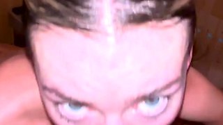 Halli N Lover Face Covered In Cum After Sloppy Blowjob