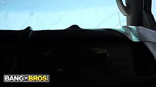 Bangbros - izzy rae takes the famous bus rail and gets deeply opened up by rocket powers