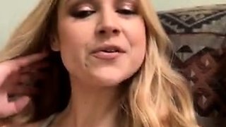 Czech blonde girl Kyra Hot flashes her big boobs for money