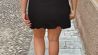 Showing off My White Panties in Public