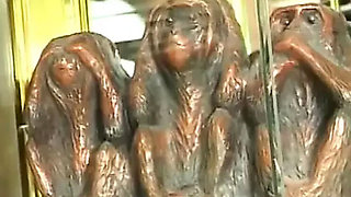 Young teen sucks old pig's cock and swallows cum