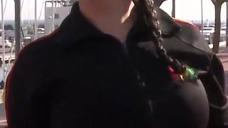 Big ass beautiful babe gets fucked in the car