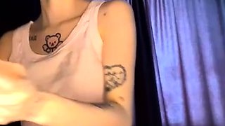 Close up teen foot worship