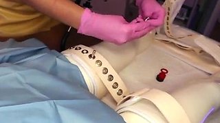 Med-Fet, Latex Nurse Needs Sample Collection FemDom