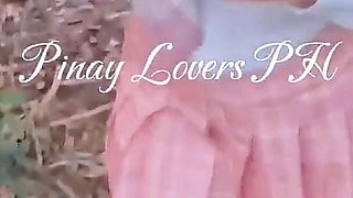 Student Viral, Risky Fucked at the Forest Outdoor Creampie