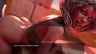 Alex gets naughty with Latisha's ass in this cartoon fantasy