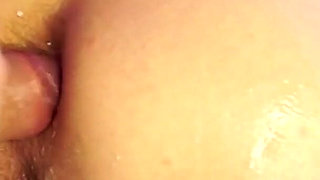 Girlfriend's Huge Ass Farts and Cracks From Anal with a Big Dick. Russian Anal