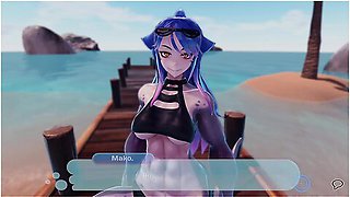 3d Hentai, Hentai 3d And Anime Hentai In Mako Na Praia 2 - Monster Chick Island