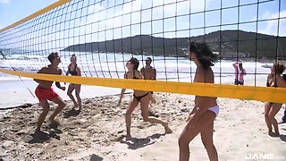 Outdoor Threesome hardcore with pussy to mouth oral sex with Anissa Kate(4K) - busty French Arab brunette Anissa kate